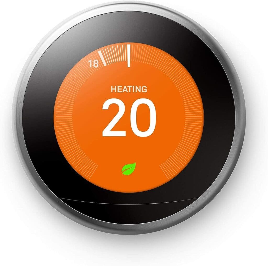 Google Nest Learning Thermostat 3rd Generation, Stainless Steel - Smart Thermostat - A Brighter Way To Save Energy