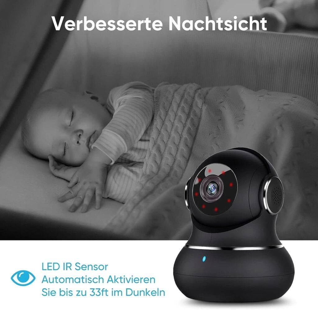 Little elf Smart Camera, WiFi Camera with 360° Motion Tracking, IR Night Vision, 2-Way Audio, [2023 New] Pet Camera, 1080P Home Security Camera for Baby/Pet, Indoor Camera Wireless Work with Alexa