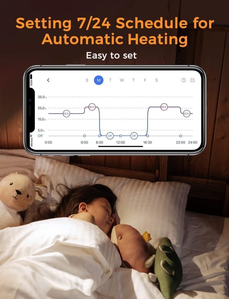 Smart Thermostat for Combi Boiler/Water Underfloor Heating, WiFi Thermostat Works with Apple HomeKit Siri, Alexa, Google Home, Support Programmer/Voice/Remote Smart Heating Control, No Hub Required