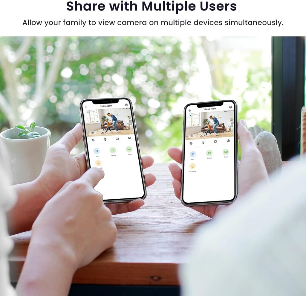 GALAYOU Security Camera Indoor - 2K WiFi Home Wireless Cameras for Baby Monitor, Pet, Dog, Smart House CCTV, Alert, Siren, 2-Way Talk, SD CardCloud Storage, Works with Alexa (G7-2P)