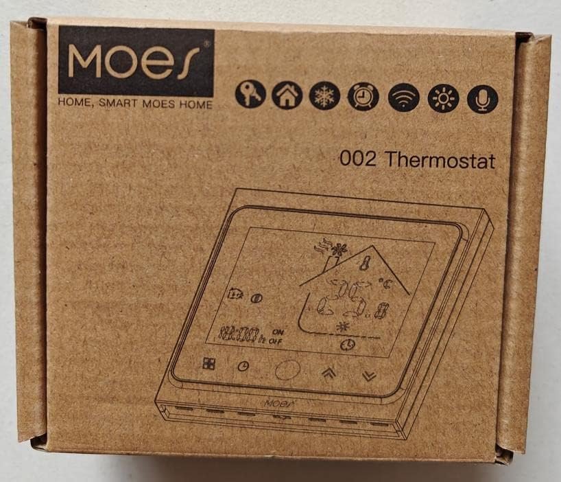 thumbnail image 2 of MOES WM-103-MS WiFi Smart Thermostat Module – Temperature & Humidity Sensor, 15A, Works With Alexa/Google Home 2 of 4